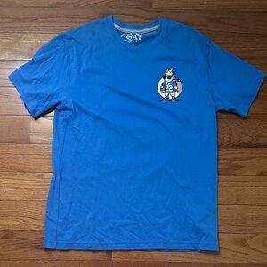 GOAT USA Blue Graphic Short Sleeve Tee